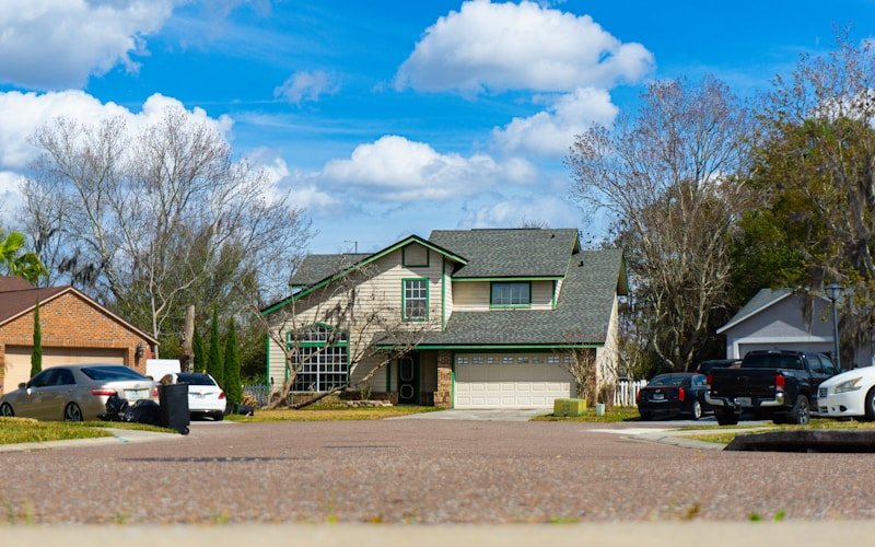 Suburban residential neighborhood
